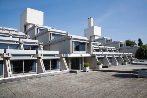 New Court building in Christ's College, University of Cambridge, architect Sir Denys Lasdun built