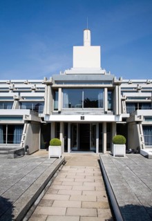 New Court building in Christ's College, University of Cambridge, architect Sir Denys Lasdun built