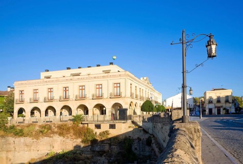 National Tourism Parador hotel Ronda, Plaza de Espana, Malaga province, Spain, Europe