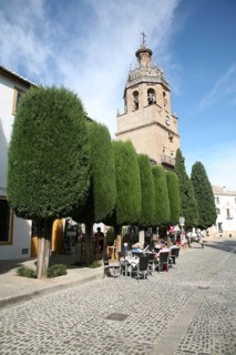 Historic church once a Moorish mosque Iglesia de Santa Maria la Mayor, Ronda, Spain, Europe