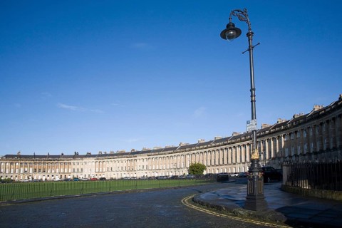 The Royal Crescent, architect John Wood the Younger built between 1767 and 1774, Bath, Somerset,