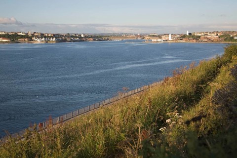 River Tyne at Tynemouth, Northumberland, England, United Kingdom, Europe
