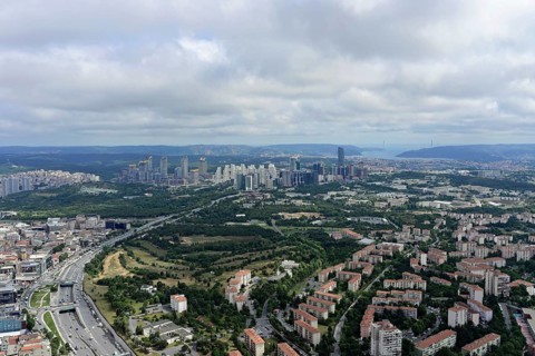 View from Istanbul Sapphire, skyscrapers, Levent, Besiktas, Istanbul, European part, Istanbul
