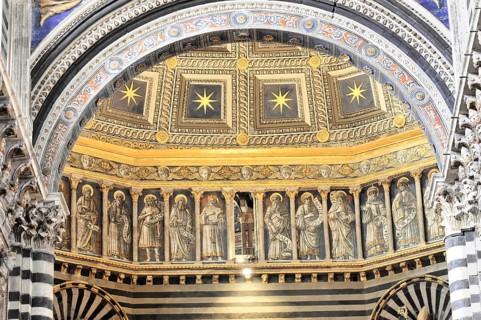 Detail, Siena Cathedral, Cattedrale di Santa Maria Assunta, UNESCO World Heritage Site, Siena,