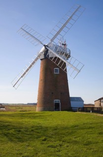Horsey drainage mill windmill, Norfolk, England, United Kingdom, Europe