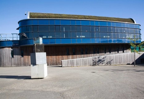 Modern architecture buildings Tremough campus, University College Falmouth, Cornwall, England,