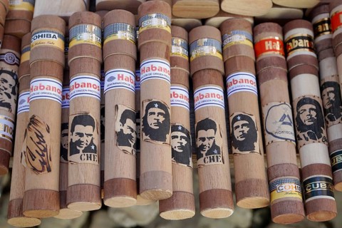 Cuban cigars in a cigar shop, Havana, Cuba, Central America