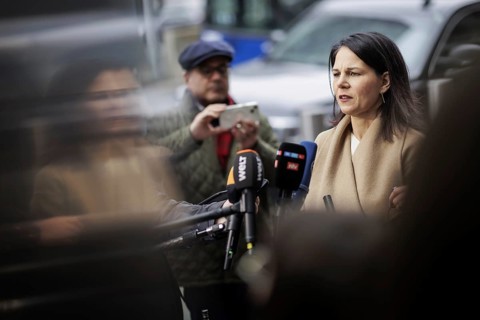 Annalena Baerbock (Alliance 90/The Greens), Federal Foreign Minister, photographed during a press