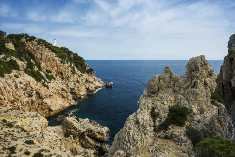 Lighthouse, Punta de Capdepera, Cala Ratjada, Majorca, Balearic Islands, Spain, Europe