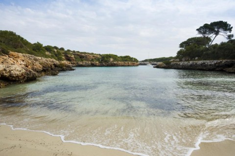 Cala Mitjana, Cala d'Or, Majorca, Balearic Islands, Spain, Europe