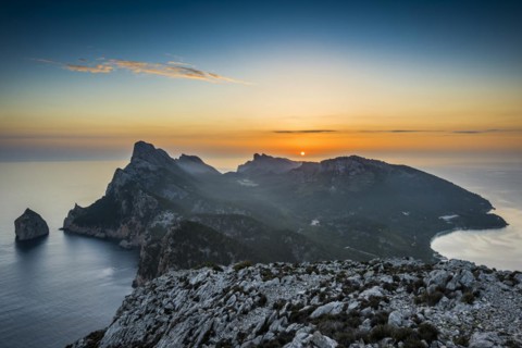 Sunrise, Cape Formentor, Port de Pollenca, Serra de Tramuntana, Majorca, Majorca, Balearic Islands,