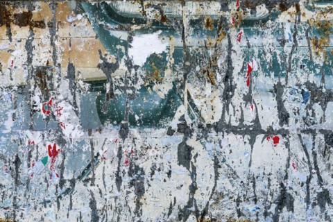 Old texture of a billboard, paper, colourful, torn, torn, texture, background, billboard, faded,
