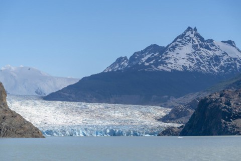 Glacier, Lago Grey, Torres del Paine National Park, Parque Nacional Torres del Paine, Cordillera