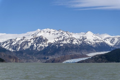 Glacier, Lago Grey, Torres del Paine National Park, Parque Nacional Torres del Paine, Cordillera