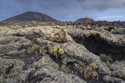 Caldera Colorada, Parque Natural de Los Volcanes, Masdache, Lanzarote, Canary Islands, Spain,