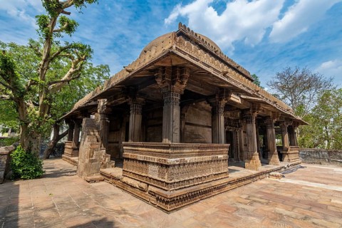 Dai Halima Vav Stepwell, Unesco site, Ahmedabad, Gujarat, India, Asia