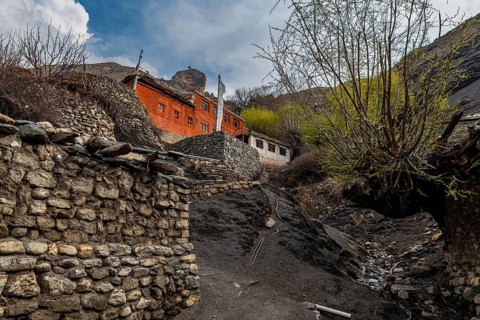 Remote Tetang village, Kingdom of Mustang, Nepal, Asia