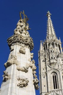 Matthias Church at the Fisherman's Bastion, building, travel, city trip, tourism, overview, Eastern