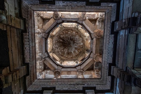 Jami mosque, Unesco site Champaner-Pavagadh Archaeological Park, Gujarat, India, Asia