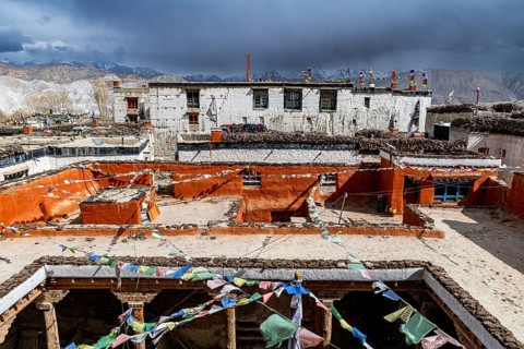 Lo-Manthang monastery, Kingdom of Mustang, Nepal, Asia