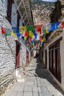Historical village of Marpha, Jomsom, Nepal, Asia