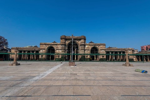 Jama mosque, Unesco site, Ahmedabad, Gujarat, India, Asia