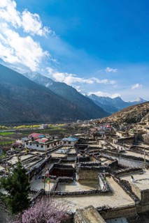 Historical village of Marpha, Jomsom, Nepal, Asia