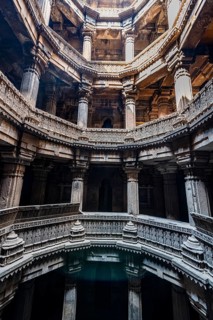 Dai Halima Vav Stepwell, Unesco site, Ahmedabad, Gujarat, India, Asia