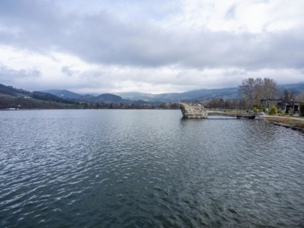 Cloudy sky, Stubenbergsee, Stubenberg am See, Styria, Austria, Europe