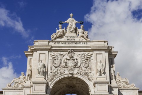 The Arco da rua Augusta, arch, triumphal arch, monument, old town, centre, historical, attraction,