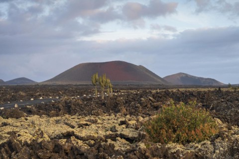 Caldera Colorada, Parque Natural de Los Volcanes, Masdache, Lanzarote, Canary Islands, Spain,
