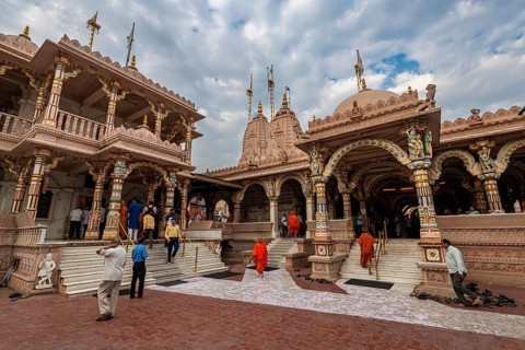 Shree Swaminarayan mandir Kalupur, Unesco site, Ahmedabad, Gujarat, India, Asia