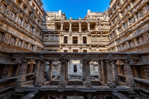Unesco site, Rani Ki Vav, The Queen's Stepwell, Patan, Gujarat, India, Asia