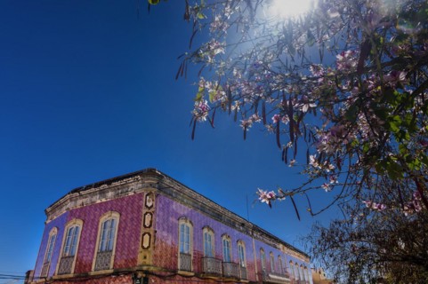 House with azulejo facade, old building, architecture, tiles, craft, traditional, tradition,