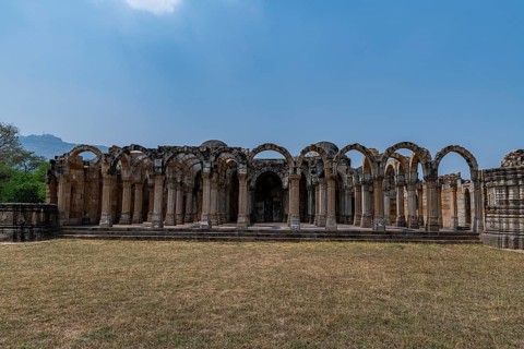 Kamani mosque, Unesco site Champaner-Pavagadh Archaeological Park, Gujarat, India, Asia
