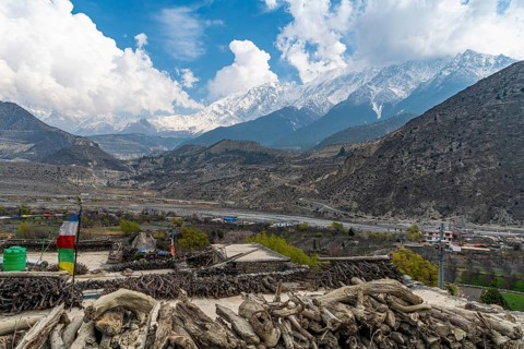 Nilgiri mountain, Jomsom, Nepal, Asia