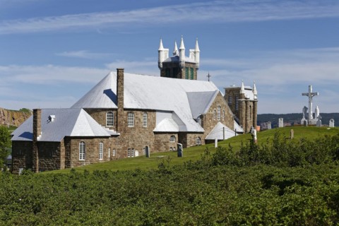 Architecture, church, historic building, Perce, Gaspesie, Province of Quebec, Canada, North America