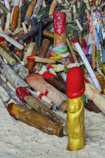 Princess cave at Phra Nang beach near Krabi, fertility, fertility temple, penis, dildo, penis