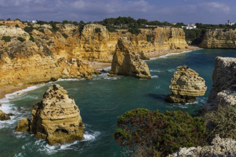 Beach, beach area in the Algarve, summer holiday, weather, sunny, Atlantic, beach, beach holiday,