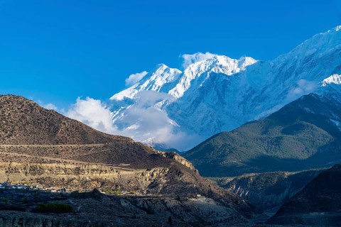 Nilgiri mountain, Jomsom, Nepal, Asia