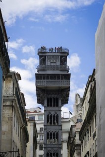The historic Santa Justa lift, city, connection, tourism, travel, city trip, mobility, mobile,