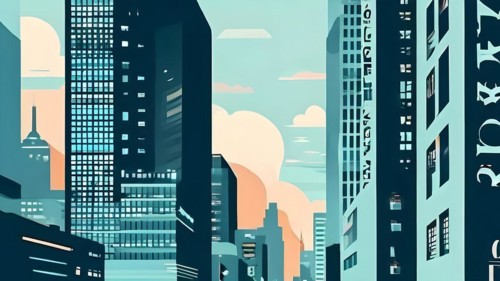 New yorker style editorial illustration minimalist font, AI generated