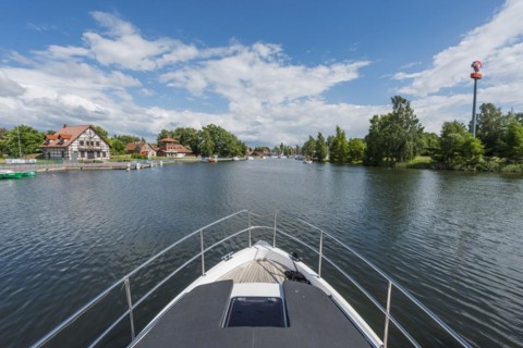 Bow of a houseboat, holiday form, boat, contemplative, tranquility, idyllic, traffic, village,