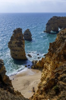 Beach, beach area in the Algarve, summer holiday, weather, sunny, Atlantic, beach, beach holiday,