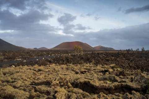 Caldera Colorada, Parque Natural de Los Volcanes, Masdache, Lanzarote, Canary Islands, Spain,