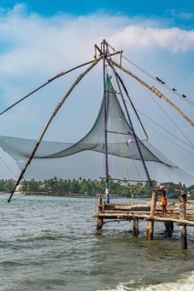 Chinese Fishing nets, Kochi, Kerala, India, Asia