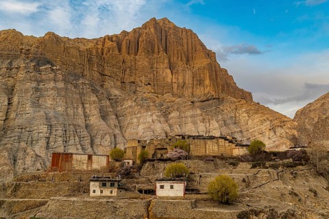 Remote Tetang village, Kingdom of Mustang, Nepal, Asia
