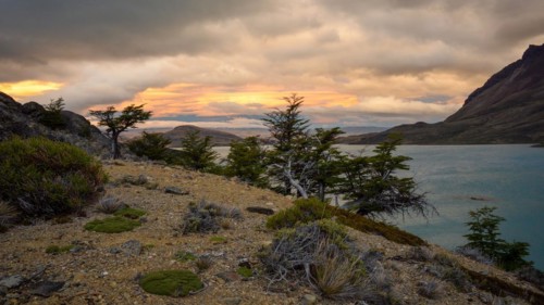 Evening atmosphere at Lake Belgrano, Perito Moreno National Park, Patagonia, Argentina, South
