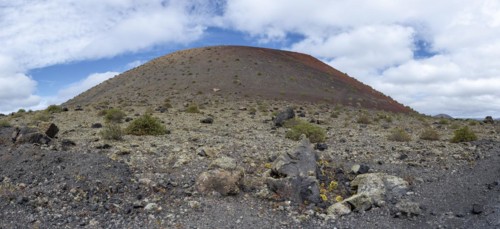 Caldera Colorada, Parque Natural de Los Volcanes, Masdache, Lanzarote, Canary Islands, Spain,