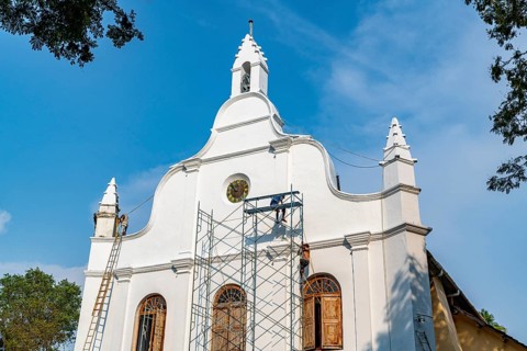 Santa Cruz Cathedral Basilica, Kochi, Kerala, India, Asia